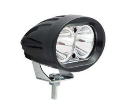 Οβάλ προβολέας εργασίας LED – 20 W, 2 LEDs, αλουμινένιο περίβλημα
