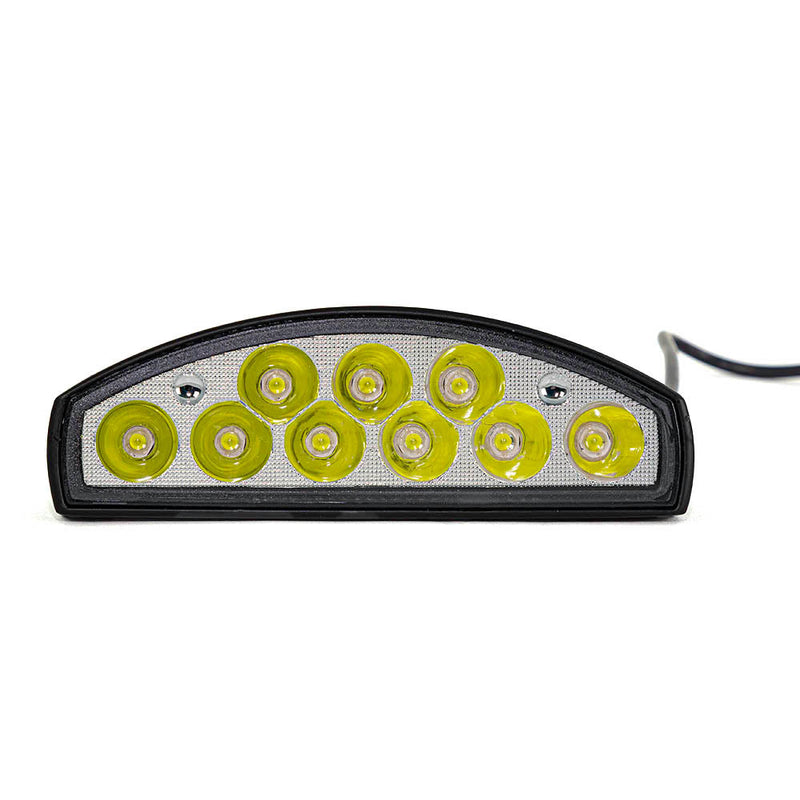 Οβάλ προβολέας εργασίας LED – 9 διόδους, 27W, πίσω στήριξη