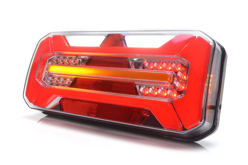 2x LED Πίσω Φανάρι ΣΥΜΜΕΤΡΙΑ NEON με Δυναμικό Φλας και Τρίγωνο W184, Σετ