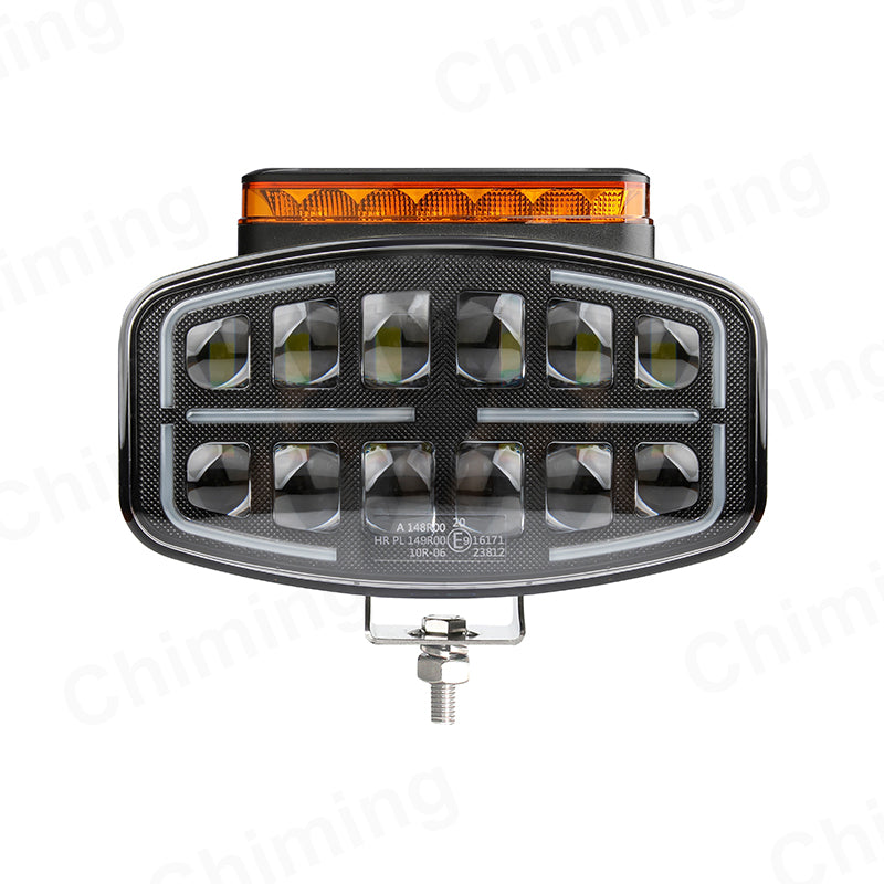 LED προβολέας πορείας τύπου Hella – 77 W λευκό και κεχριμπαρένιο DRL με λειτουργία strobe