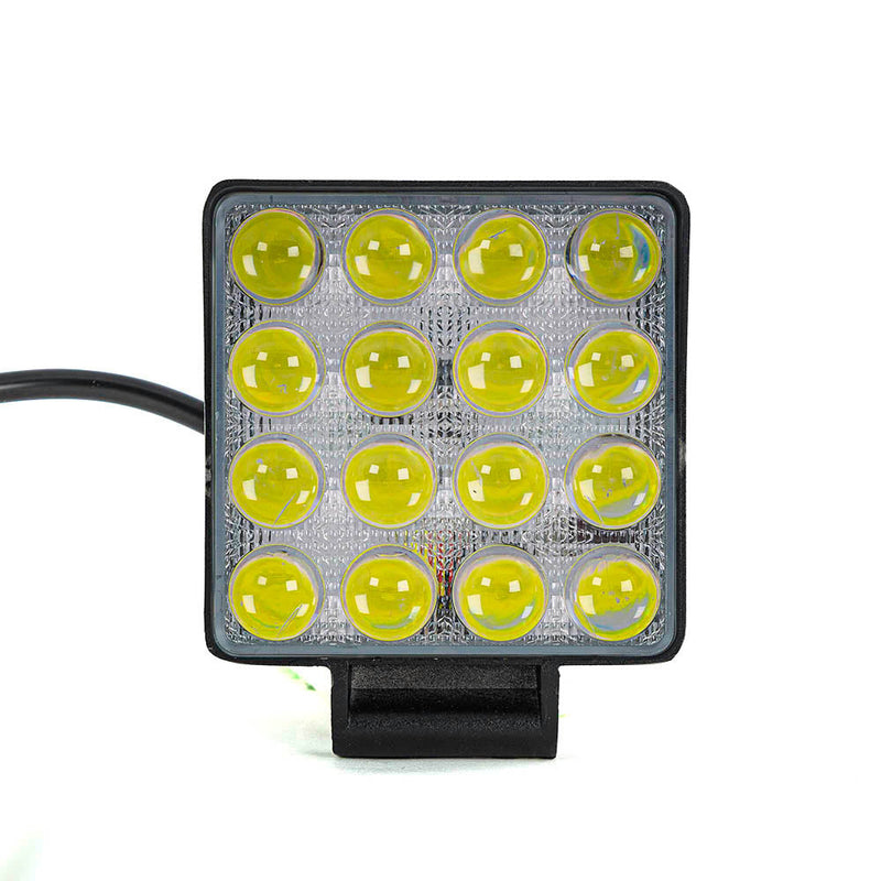 Λεπτός τετράγωνος LED προβολέας εργασίας, 34W, 34 LEDs, αλουμινένιο σώμα