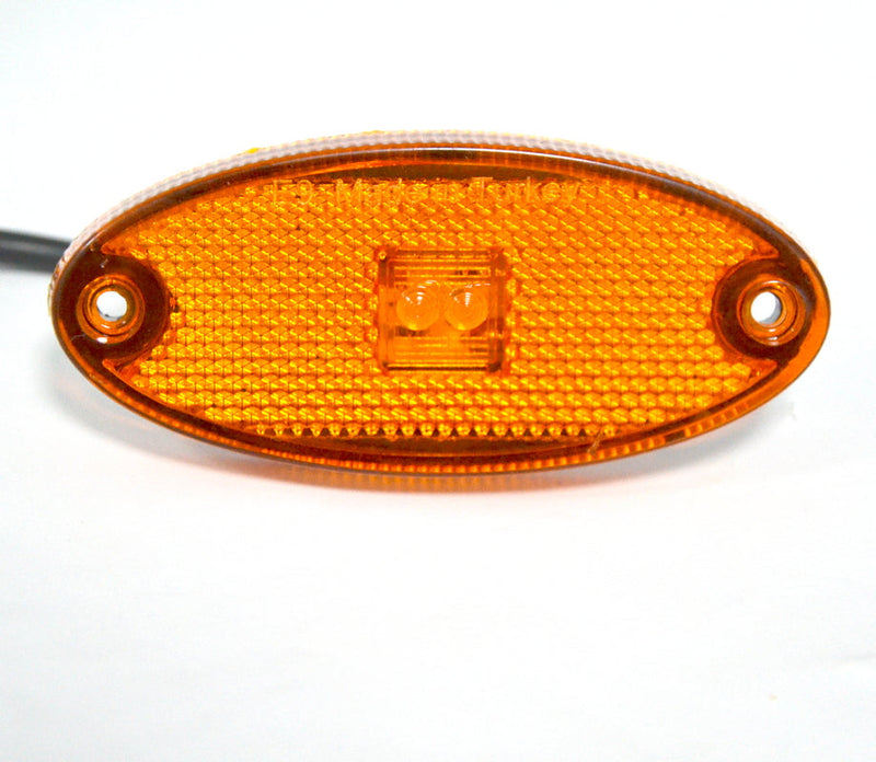 Οβάλ φως θέσης LED κίτρινο 12/24V 2 SMD 101 x 40 x 12 mm