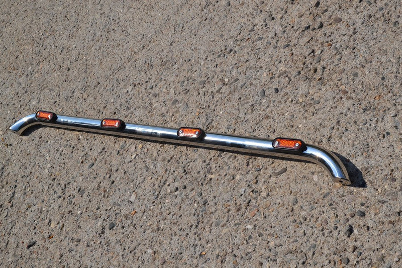 Universal μπάρα οροφής (roll bar) με 4 ενσωματωμένα φώτα θέσης, ανοξείδωτος χάλυβας 60 mm