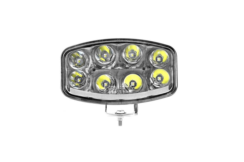 LED προβολέας οδήγησης 64W 10–30V 6500K 6500 lm IP67 245 x 139 mm