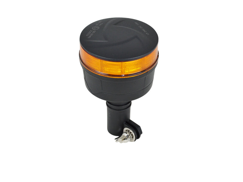 Πορτοκαλί φάρος LED, Multivolt 12–30 V, προειδοποιητική λυχνία με στήριξη σε κοντάρι