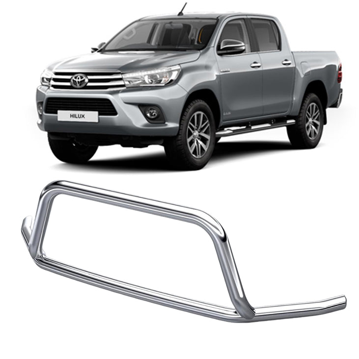 Μπροστινή μπάρα προστασίας – κατάλληλο για Toyota Hilux 2015–2020, ανοξείδωτος χάλυβας, Ø76 mm