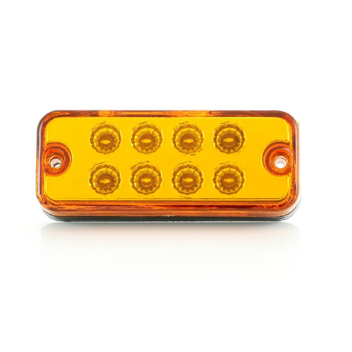 Πλευρικό φως δείκτης LED, κίτρινο, 12V, 8 διόδοι