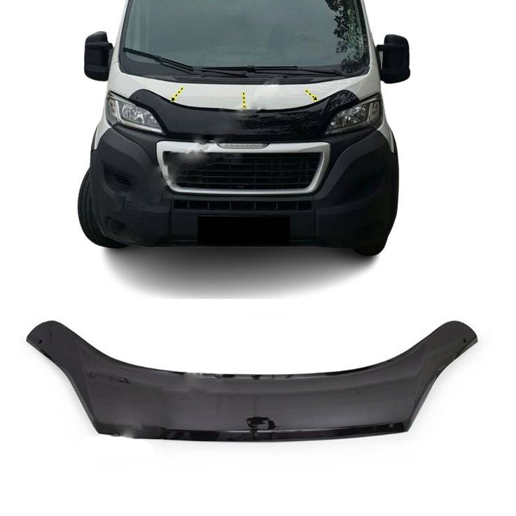 Ανεμοθραύστης καπό – κατάλληλο για Fiat Ducato και Peugeot Boxer 2014+, φιμέ ABS, 1500 x 220 x 10 mm