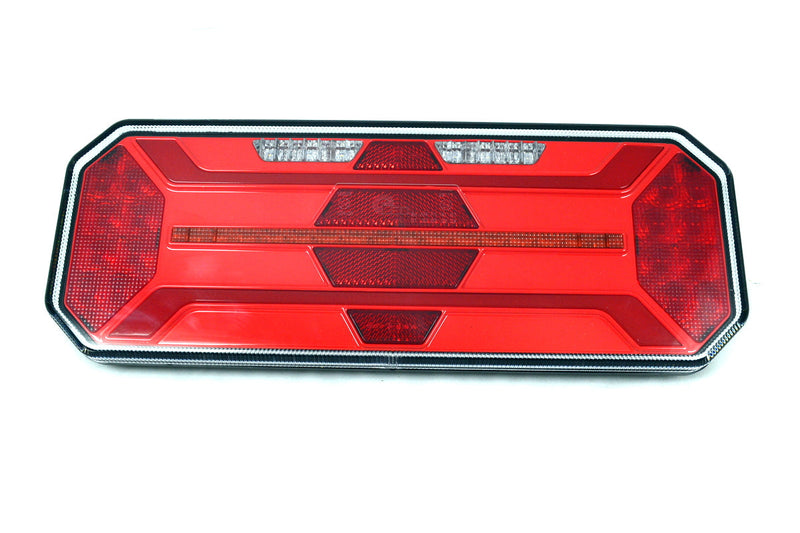 Δεξί LED νεον φανάρι πίσω – 35 cm, 5 λειτουργίες, 12/24 V, ανακλαστήρας diamond