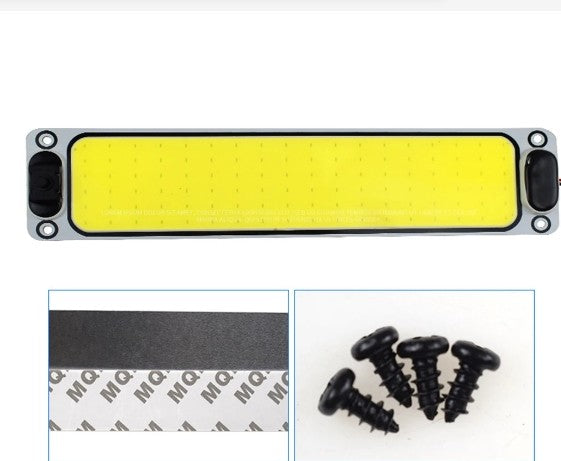 LED πλαφονιέρα, ψυχρό λευκό φως, 40 x 6 cm, 12/24V, με διακόπτη on/off