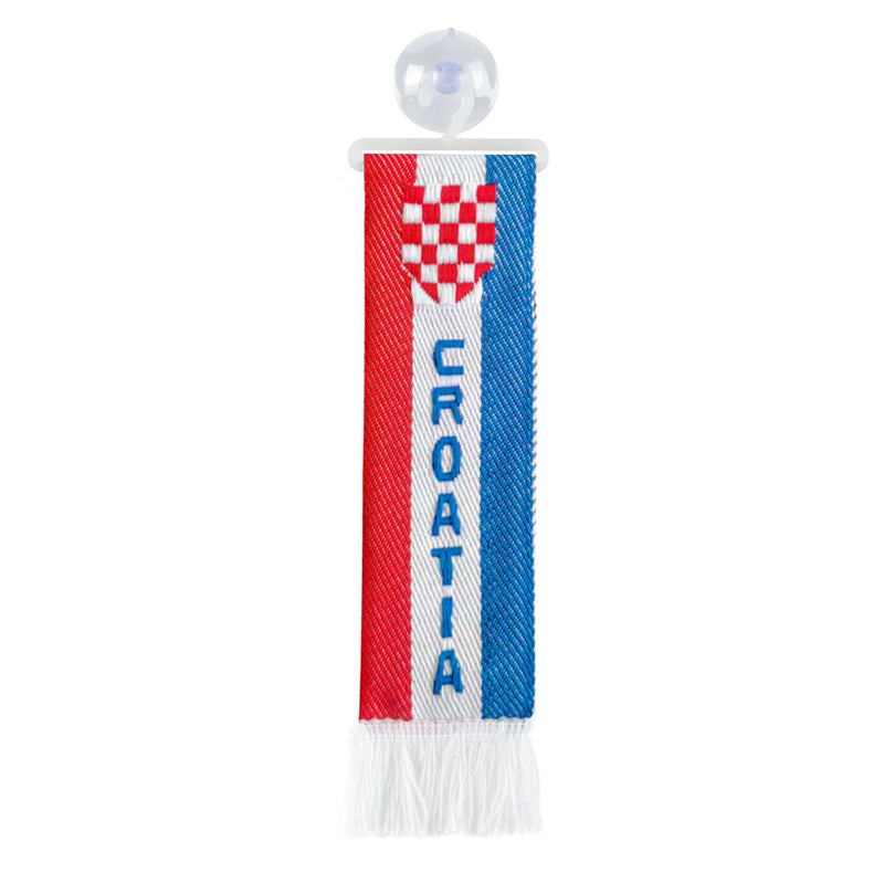 Σημαία Croatia 5x22 cm με βεντούζα στερέωσης