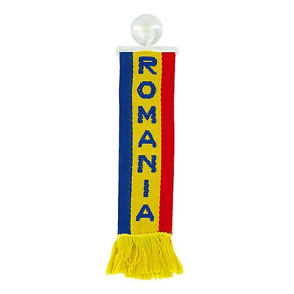 Σημαία ROMANIA, με βεντούζα στερέωσης, 5×22 εκ.