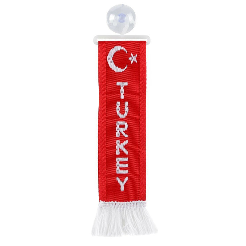 Μίνι σημαία TURKEY 5×22 cm με βεντούζα – διακοσμητικό σημαιάκι